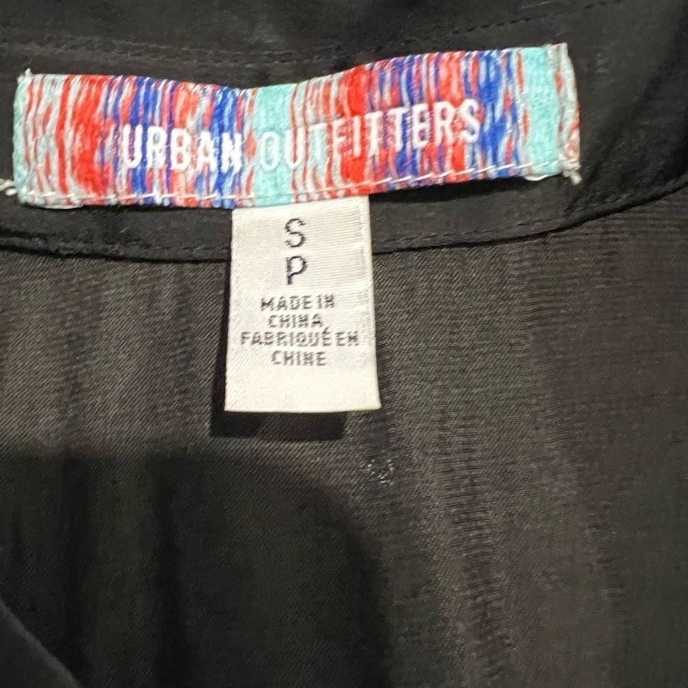 Urban Outfitters Phoebe Corseted Black Shirt Dress Size S View 6